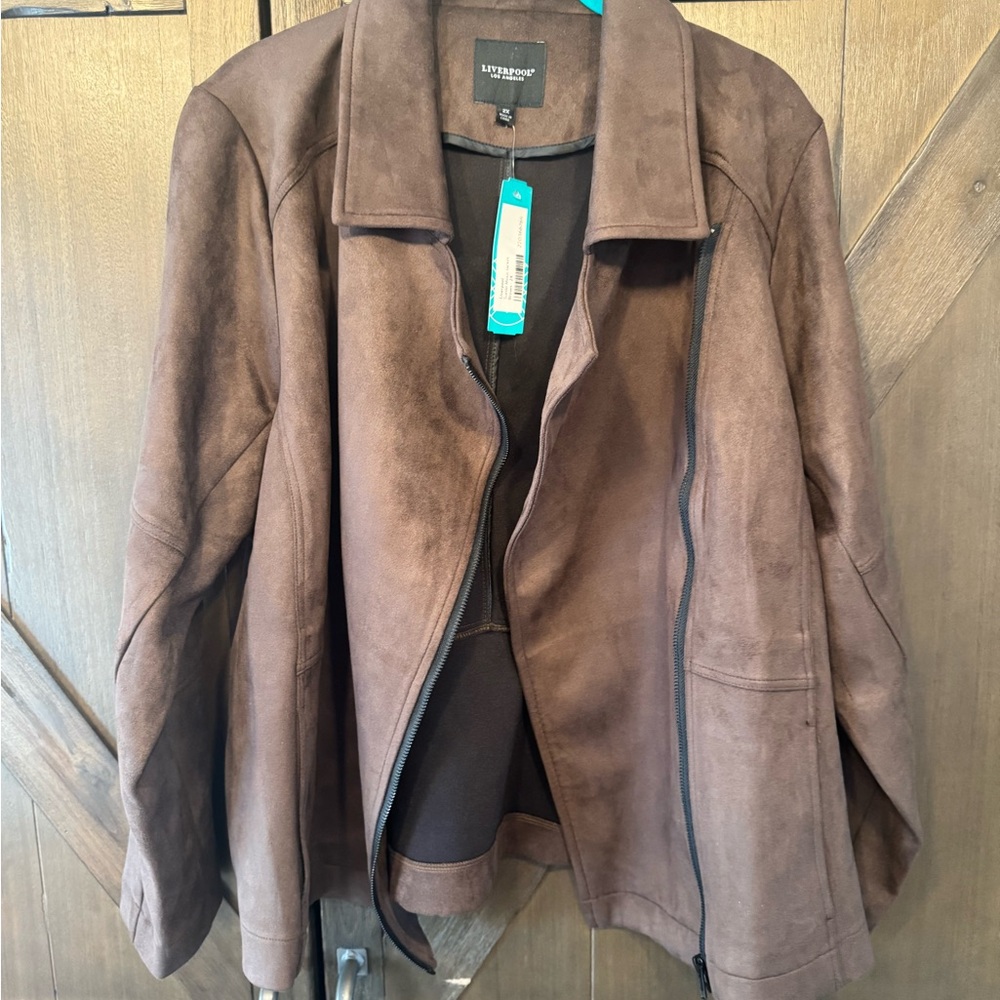 Liverpool Dark Brown Suede Jacket